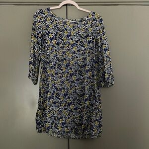 Old navy blue and yellow floral dress